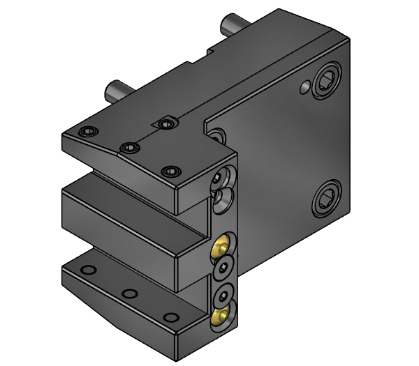 Wto BMT40 OD cutting holder, double, Y axis for 20 mm and 0,75 inch