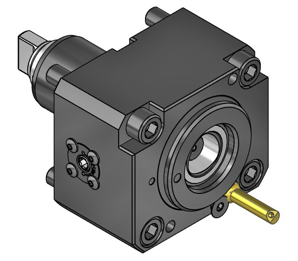 Wto BMT40 OD drill/milling unit with Capto C3 External coolant supply