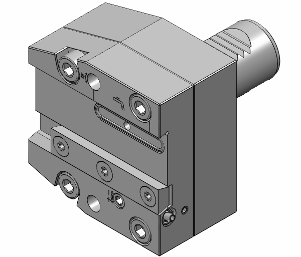 Wto VDI30 Cut-off holder, adjustable height, left hand